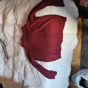 Burgundy Long Sleeve Sweater